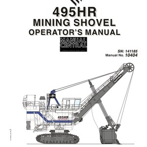 Bucyrus - 495HR Mining Shovel - Operator Manual