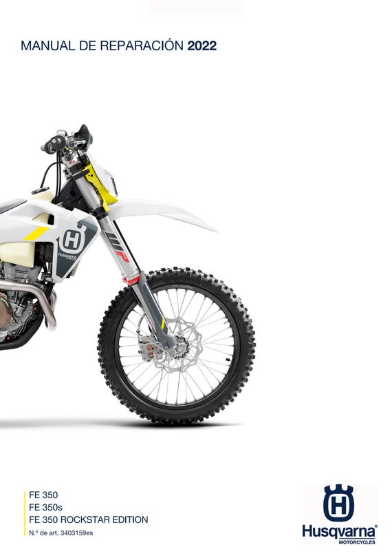 Spanish Language - Husqvarna 2022 - FE 350 350s Rockstar Edition - Manual de Reparacion