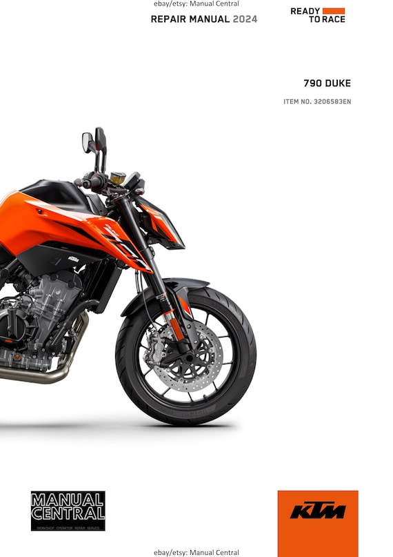 KTM 2024 - 790 Duke- Service Workshop Repair Manual