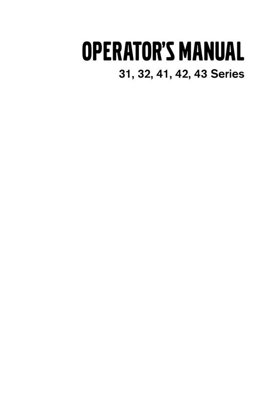 Volvo Penta - Owners Manual - 31 32 41 42 43 44 300 Series