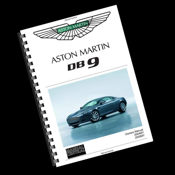 Printed -  2004 2005 - Aston Martin DB9 - EU Edition Owners Manual User Guide - A4 Resized