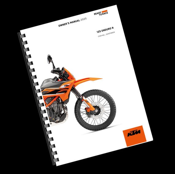 Printed - 2025 KTM 125 Enduro R- Owners Manual