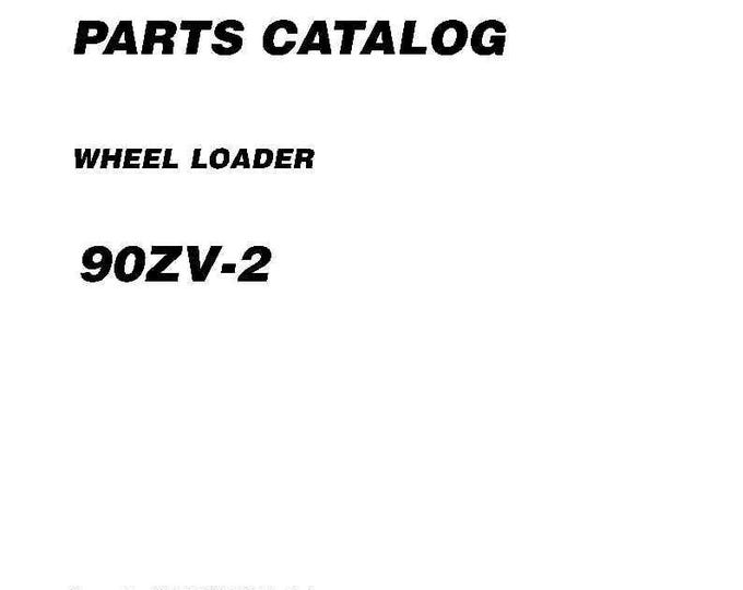 Kawasaki 90ZV-2 Wheel Loader - Part Catalog Manual