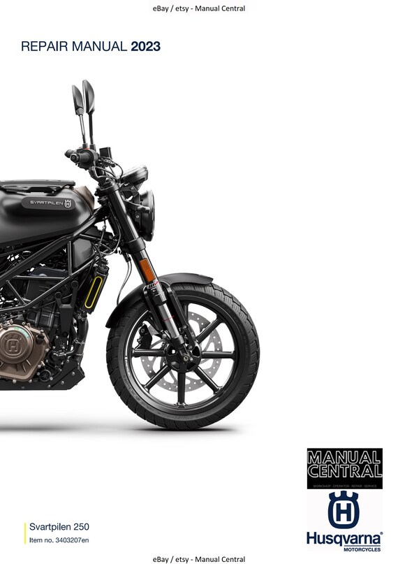 Husqvarna 2023 - Svartpilen 250 - Service Workshop Repair Manual