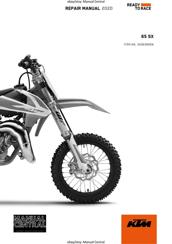 PDF - KTM 2020 - 65 Sx - Service Workshop Repair Manual