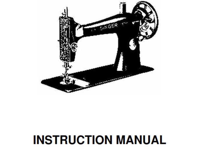 Singer 127-3 & 128-3 Sewing Machines - Vibrating Shuttle -  Instruction User Manual
