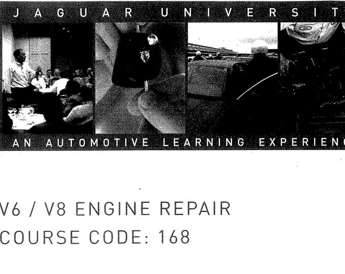 Jaguar Aj V6 V8 Engine - Service Repair Workshop Manual - 1998 Edition