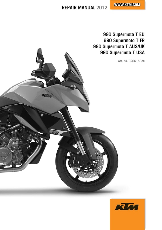 KTM 2012 - 990 Supermoto T - Workshop Service Repair Manual