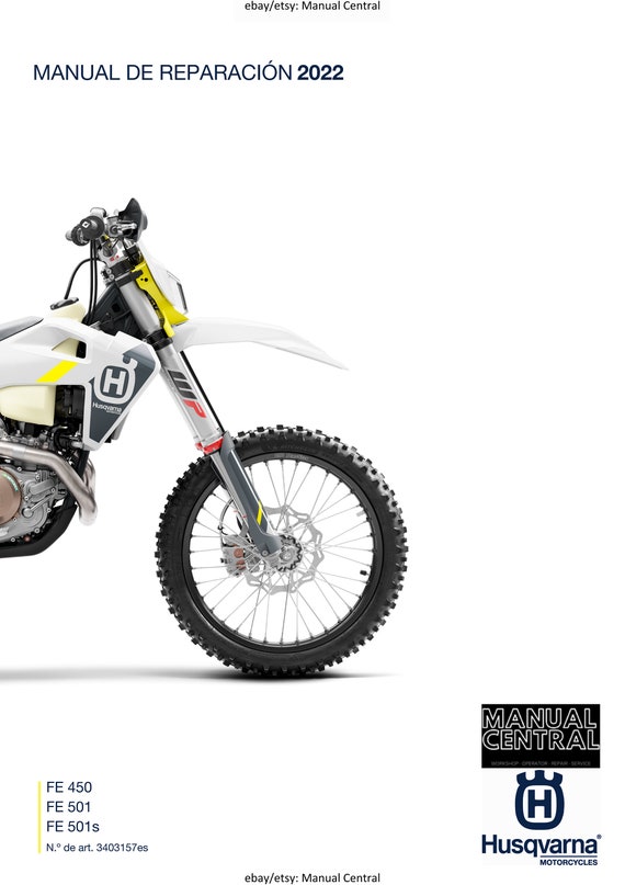 Spanish Language - Husqvarna 2022 - FE 450 501 501s - Manual de Reparacion