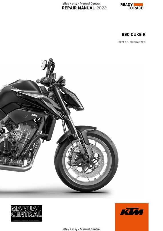 KTM 2022 - 890 Duke R - Service Workshop Repair Manual