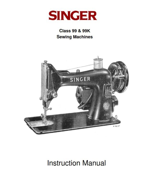 Singer 4411 Heavy Duty Sewing Machine Instruction Manual User Manual  Complete User Guide English French Spanish 