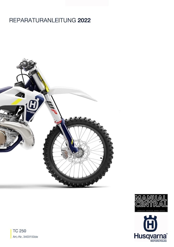 German Language - Husqvarna 2022 - TC 250 - Reparaturanleitung