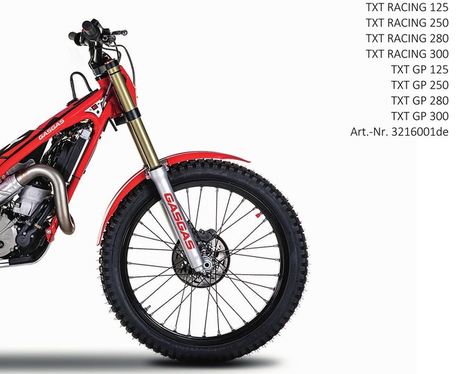 German Language - Gasgas 2020 Txt Racing 125 250 280 300, Txt Gp 125 250 280 300 - Reparaturanleitung