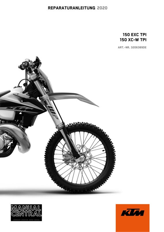 German Language - KTM 2020 - 150 Exc Xc-w Tpi - Reparaturanleitung - Service Workshop Repair Manual