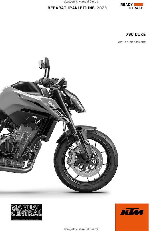 German Language - KTM 2023 - 790 Duke - Reparaturanleitung