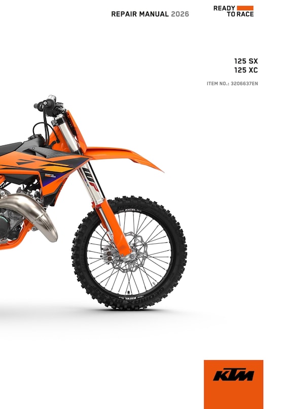 KTM 2026 - 125 SX XC - Service Workshop Repair Manual