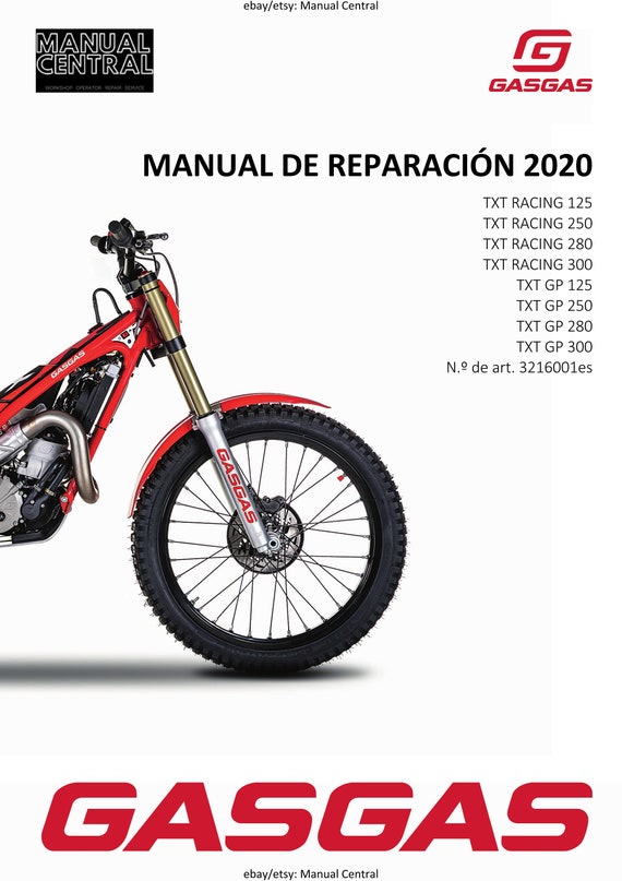 Spanish Language - Gasgas 2020 - TXT Racing Gp 125 250 280 300  - Manual de Reparacion
