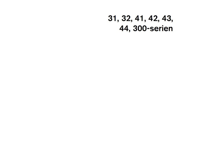 Volvo Penta - Motorkropp - 31 32 41 42 43 44 300 Serien - Verkstadshandbok