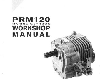 PRM - 120 Marine Gearbox - Workshop Service Repair Manual