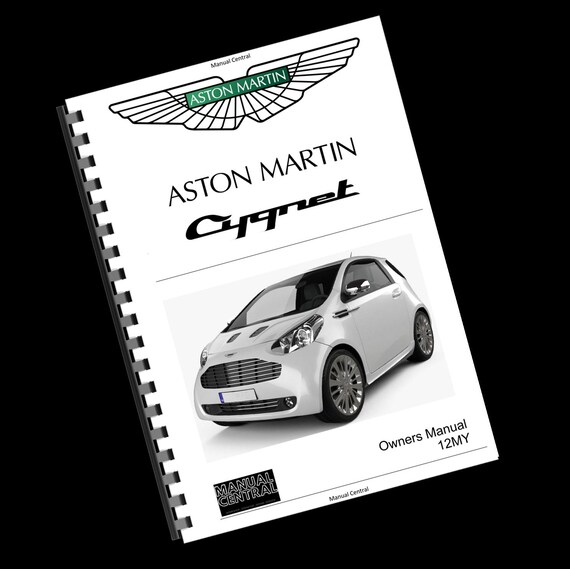 Printed - 2012 Aston Martin Cygnet - EU Edition - Owners Manual User Guide - A4 Resized