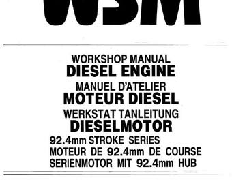 Kubota-dieselmotor - slagserie 92,4 mm - werkplaatsreparatiehandleiding
