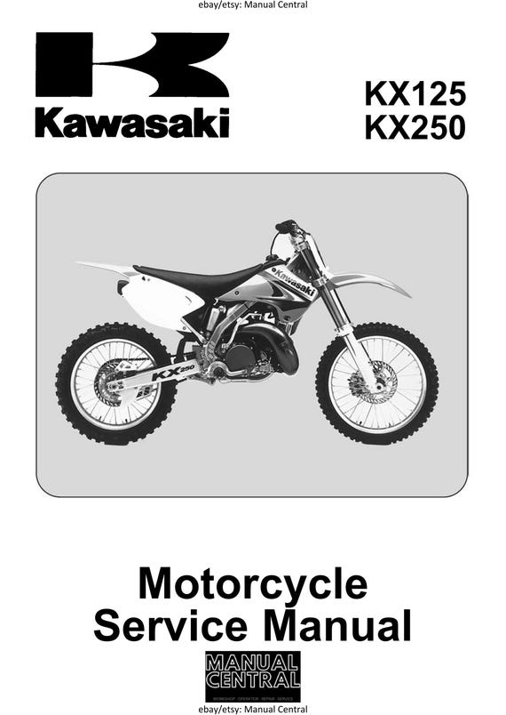 Kawasaki KX125 - 2003 2004 2005 2006 2007 2008 - KX250 2003-2004 - Workshop Service Repair Manual