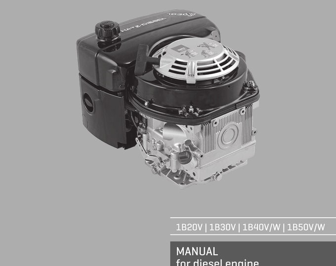 Hatz - 1B20V 1B30V 1B40V 1B40W 1B50V 1B50W - Technical Description, Commissioning Operating Maintaining Manual