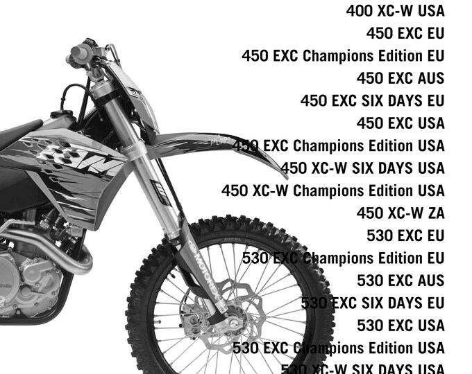 KTM 2010 - 400 450 530 Exc Six Days Xc-w Champions Edition- Workshop Service Repair Manuals