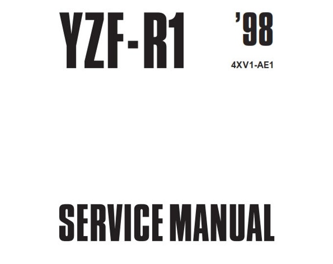 Yamaha YZF-R1 1998 1999 - Workshop Service Repair Manual