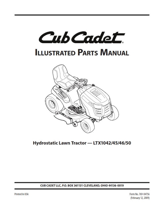 Cub cadet ltx 1050 deck parts hotsell