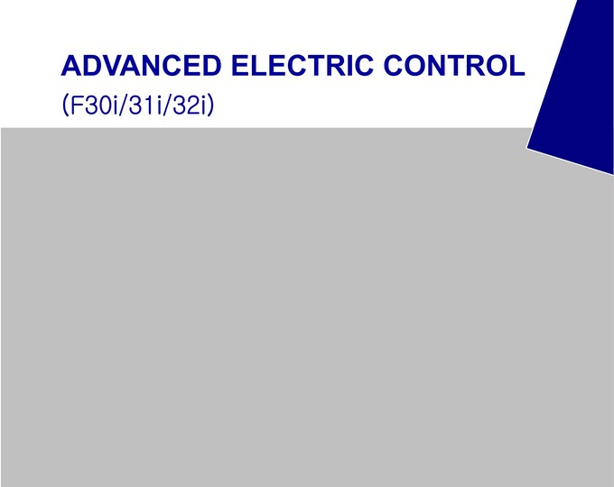 Doosan Advanced Electric Control - f30i f31i f32i