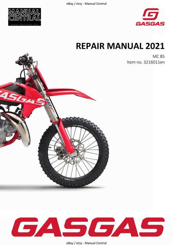 Gasgas 2021 - MC 85 - Workshop Service Repair Manual