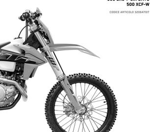 Italian Language - 2022 KTM 450 500 Exc-f Six Days Xcf-w - Manuale Di Riparazione - Workshop Service Repair Manual