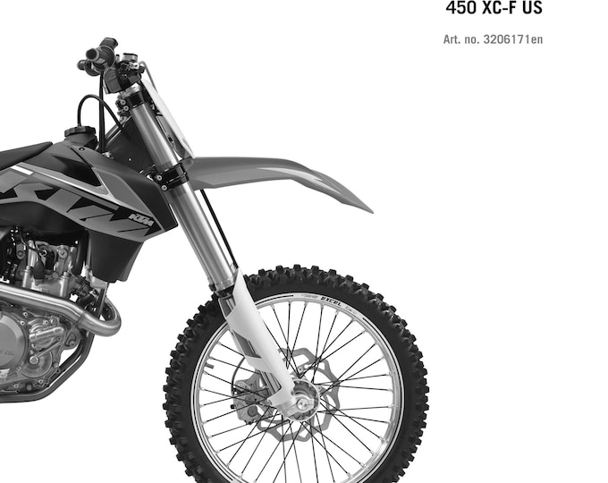 KTM 2014 - 450 XC-F SX-F Factory Edition - Service Workshop Repair Manual