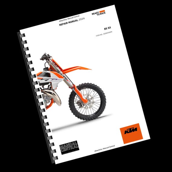 Printed - KTM 2024 - 85 SX 19/16 17/14 - Service Workshop Repair Manual