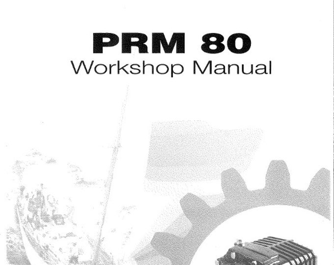 PRM - 80 PRM80 - Workshop Service Repair Manual