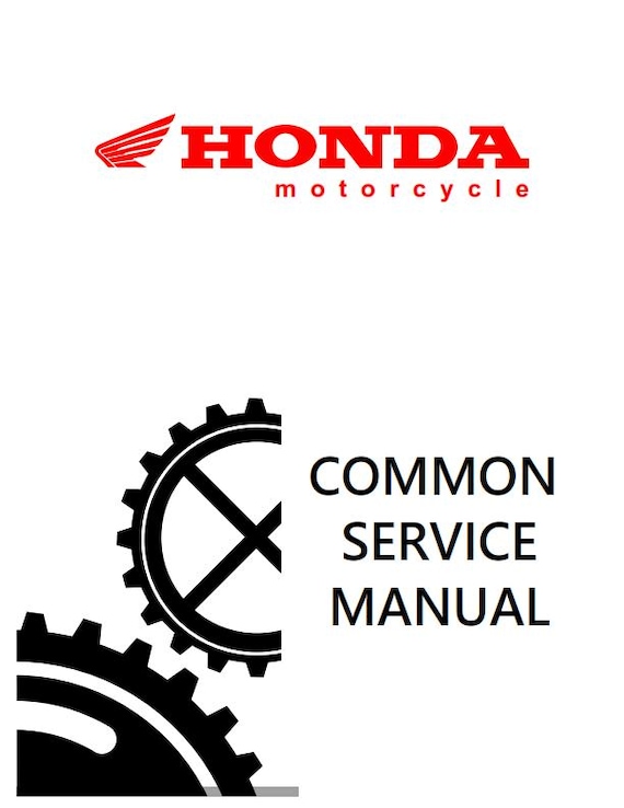 Honda Common Service Manual 1995 Edition - Motorcycles ATV Motor Scooters