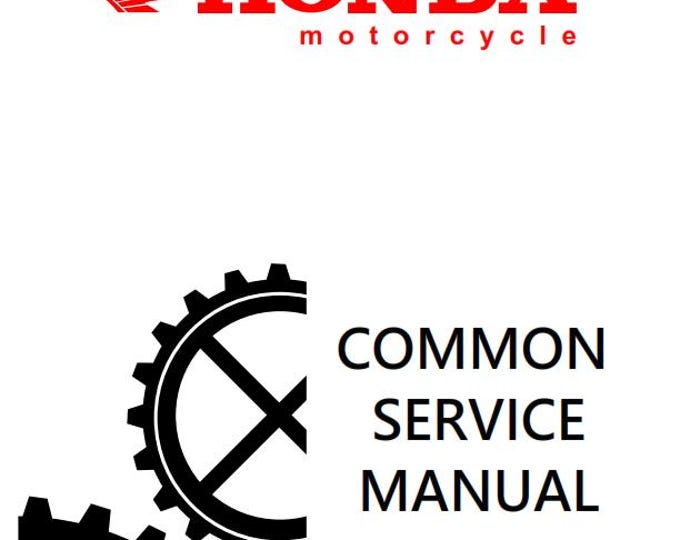 Honda Common Service Manual 1995 Edition - Motorcycles ATV Motor Scooters