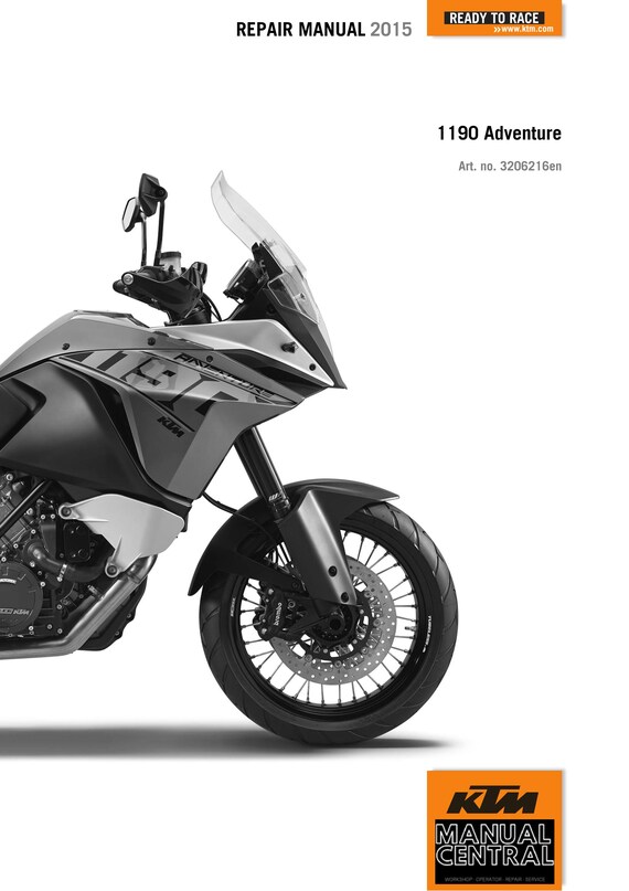 KTM 2015 - 1190 Adventure - Service Workshop Repair Manual