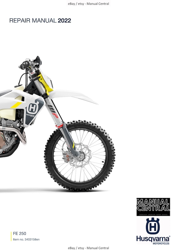 Husqvarna 2022 - FE 250 - Service Workshop Repair Manual