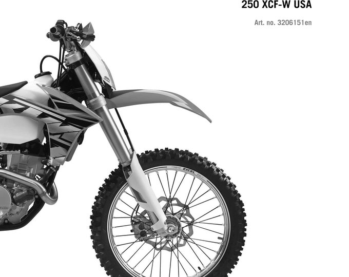 KTM 2013 - 250 Exc-f Six Days Xcf-w - Workshop Service Repair Manuals