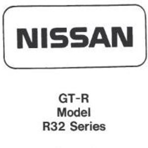 Nissan GTR R32 Series - RB26DETT Engine Workshop Service Repair