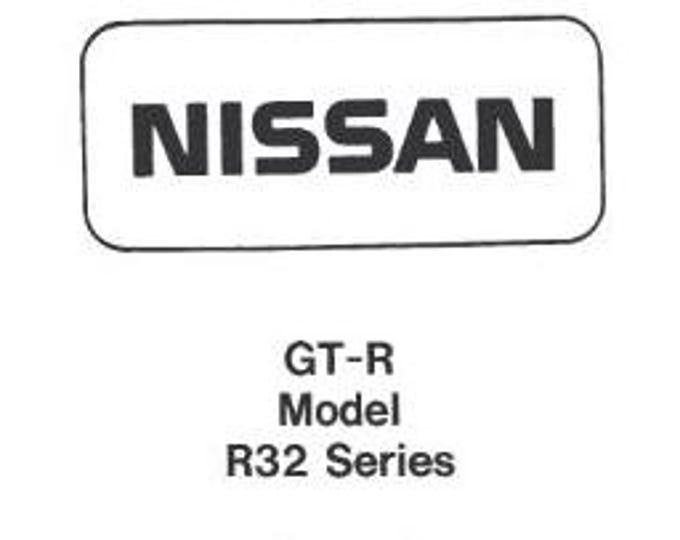 Nissan GTR R32 Series - RB26DETT Engine Workshop Service Repair Manual