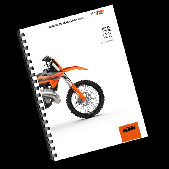 Printed - French Language - KTM 2025 - 250 300 SX XC - Manuel De Reparation -  Service Workshop Repair Manual