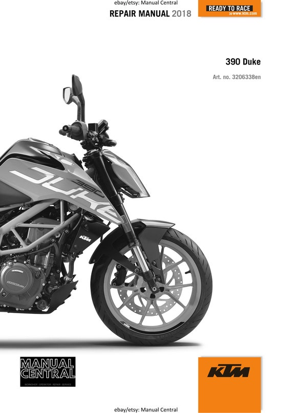 KTM 2018 - 390 DUKE - Service Workshop Repair Manual
