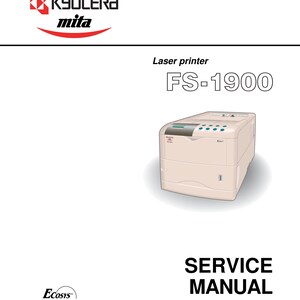 Kyocera Mita FS-1900 - Service Workshop Repair Manual - Dec 2001