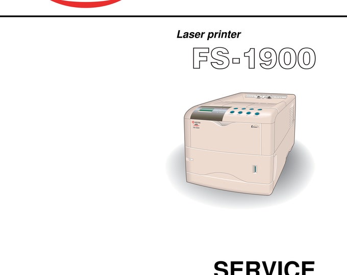Kyocera Mita FS-1900 - Service Workshop Repair Manual - Dec 2001
