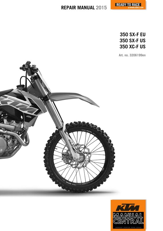 KTM 2015 - 350 SX-F XC-F - Service Workshop Repair Manual