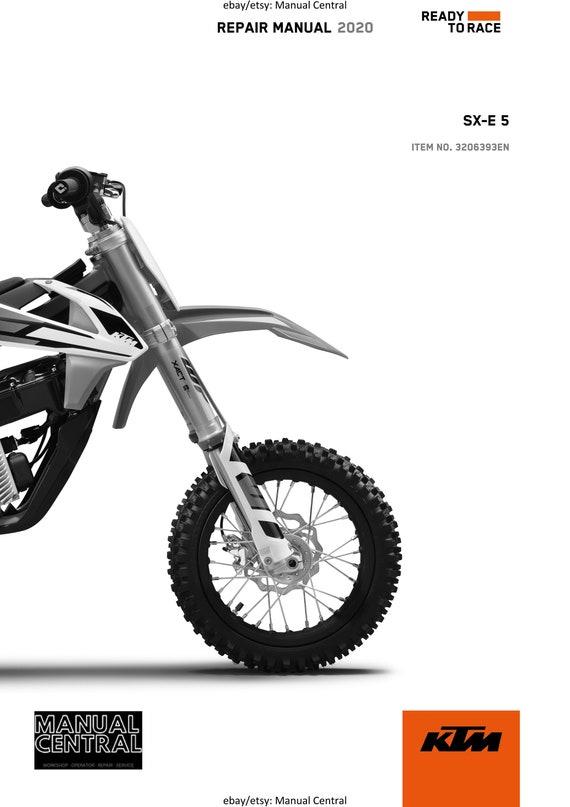 KTM 2020 - SX-E 5 - Service Workshop Repair Manual