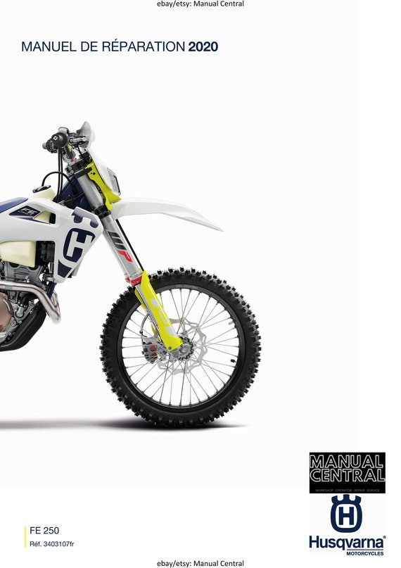 French Language - Husqvarna 2020 - FE 250 - Manuel De Reparation